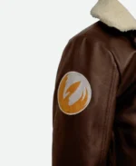 Ahsoka Hera Syndulla Brown Leather Jacket Shoulder Patch