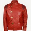 Akira Kaneda Red Leather Jacket front