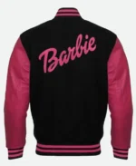 Barbie Black and Pink Varsity Jacket Back