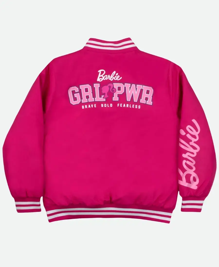 Barbie Pink Bomber Jacket Back