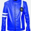 Ben 10 Leather Jacket Blue Front 2