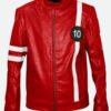 Ben 10 Leather Jacket Red Front 2