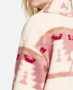 Beth Dutton Pink Coat Back Detailed Image