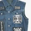 Black Label Society Ozzy Jeans Vest Detail