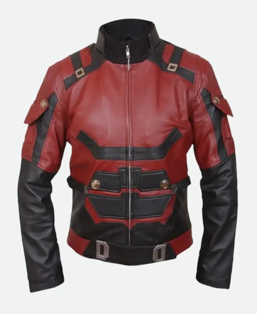 Charlie Cox Daredevil Red Leather Jacket