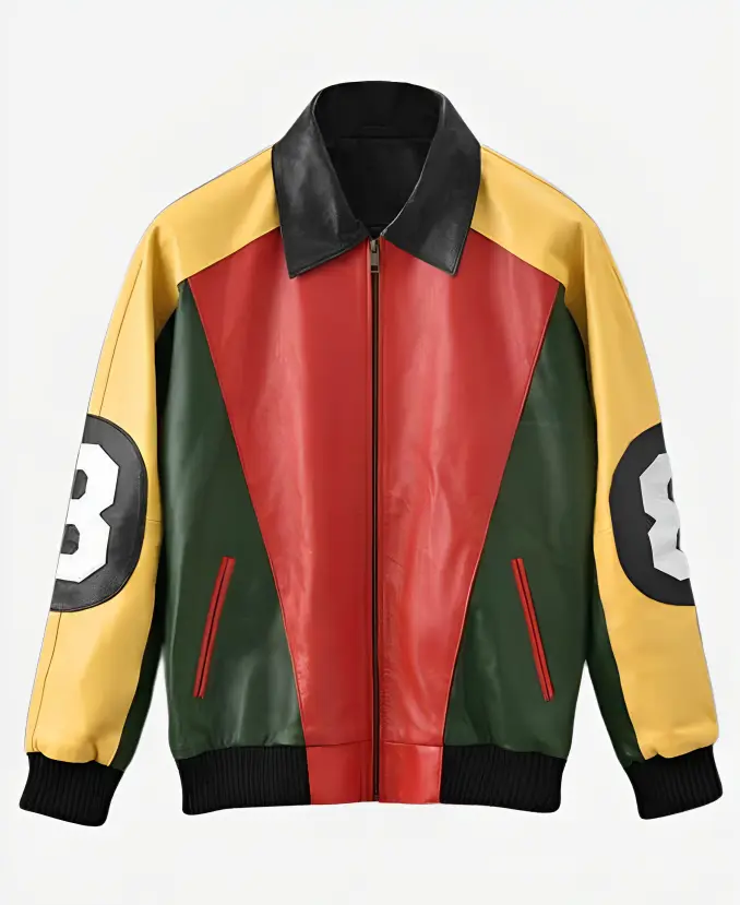 David Puddy Seinfeld 8 Ball Leather Jacket