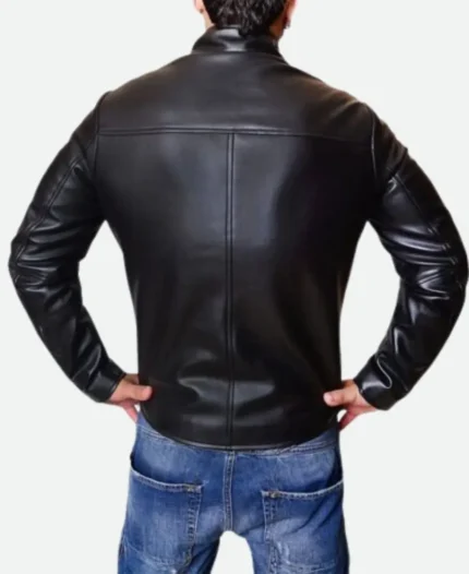 Eddie Brock Venom Leather Jacket Back