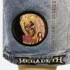 Eddie Munson Denim In depth image with patches