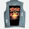 Eddie Munson Denim Vest Back