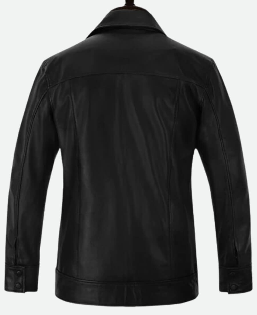 Elvis Presley Black Leather Suit Back 1