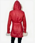 Goldie Hawn The Christmas Chronicles Mrs Claus Red Leather Coat