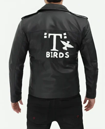 Grease T Birds Leather Jacket Back