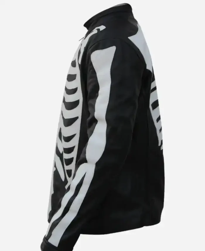 Halloween Skeleton Bones Jacket Other Side