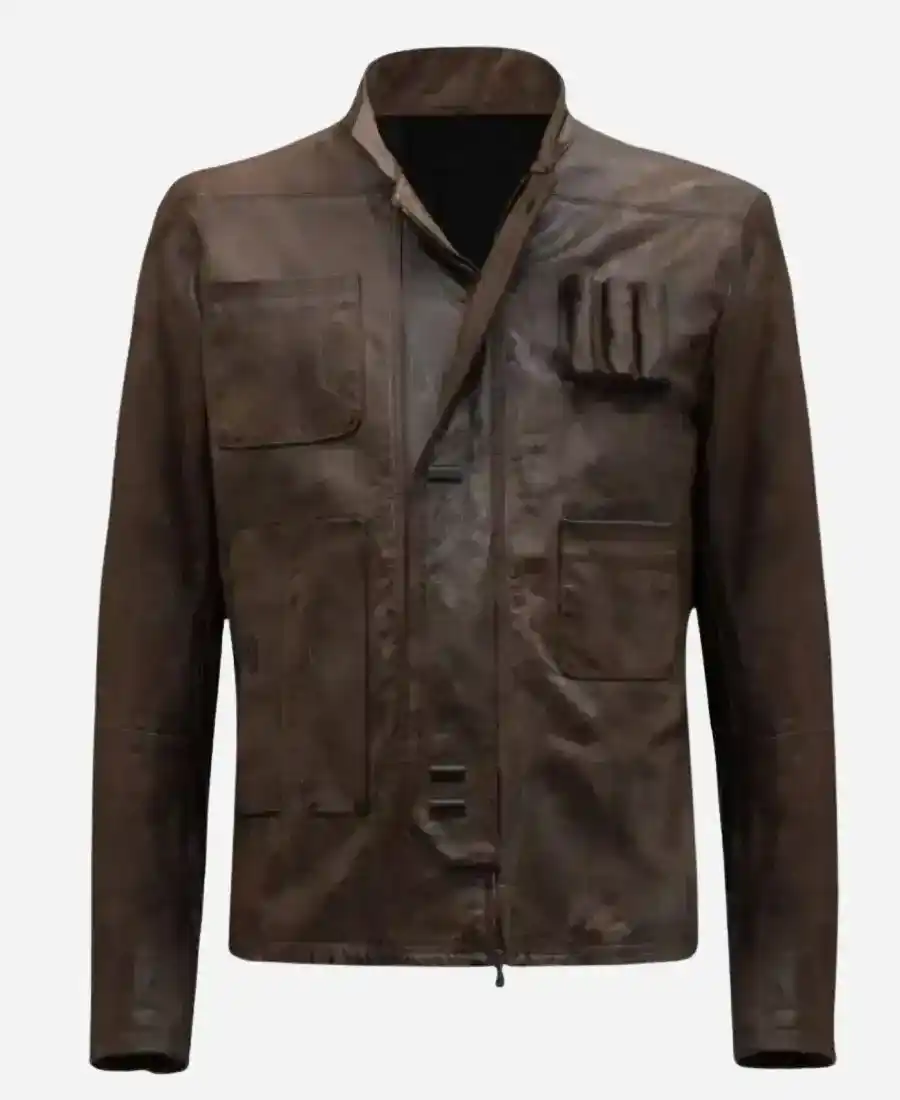 Han Solo Star Wars Brown Jacket Front 1