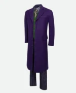 Heath Ledger The Dark Knight Joker Purple Trench Coat