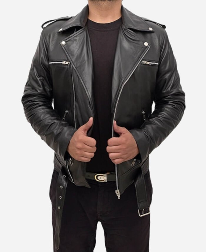 Jeffrey Dean Morgan The Walking Dead Negan Leather Jacket 1