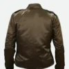 Jennifer Connelly Top Gun Maverick Brown Jacket Back