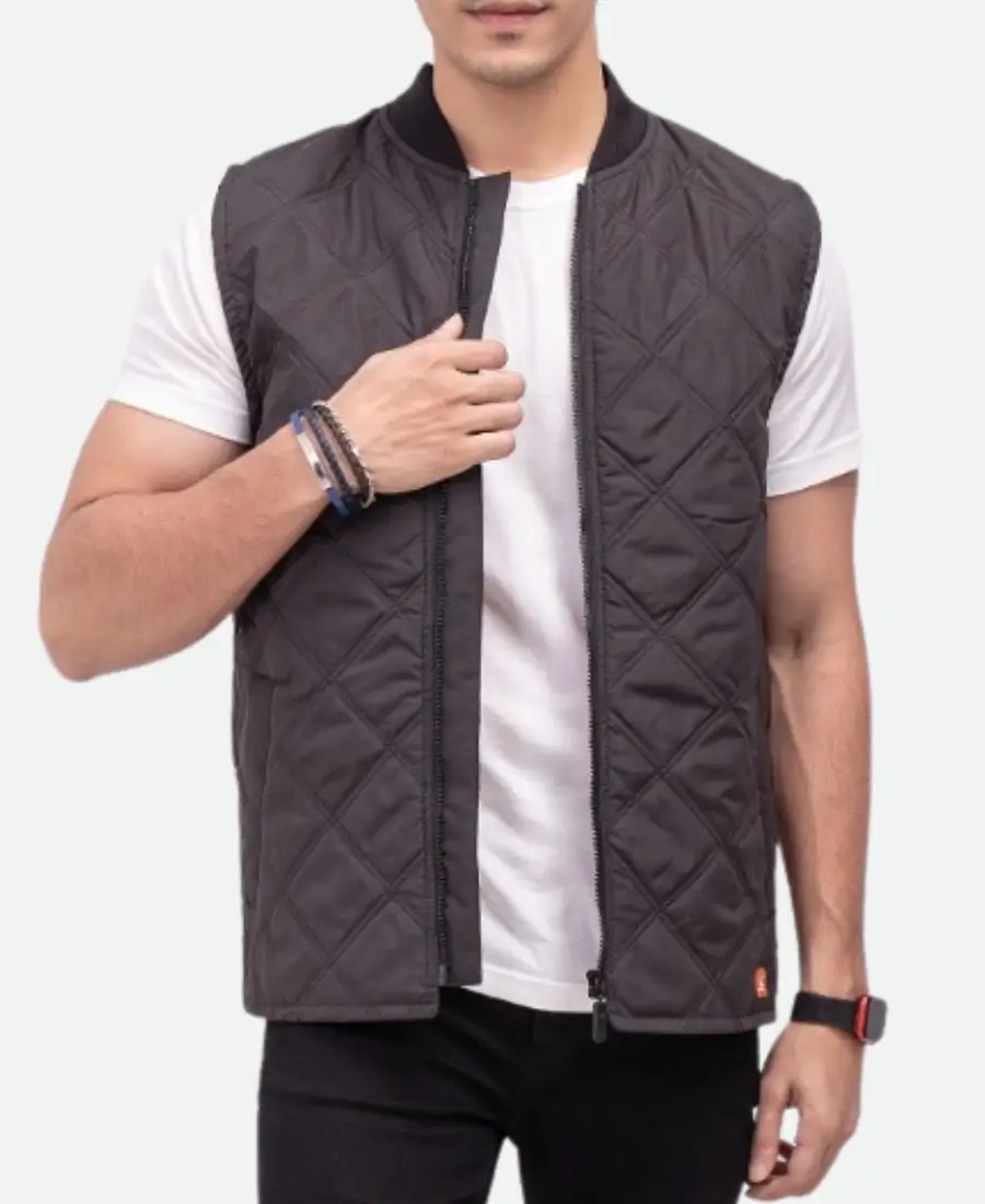 John Cena Fast and Furious 9 Jakob Toretto Black Quilted Vest