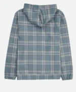 Jonathan Daviss Outer Banks Pope Heyward Blue Plaid Hoodie Back