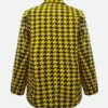 Lily Collins Emily In Paris Yellow Plaid Blazer Back