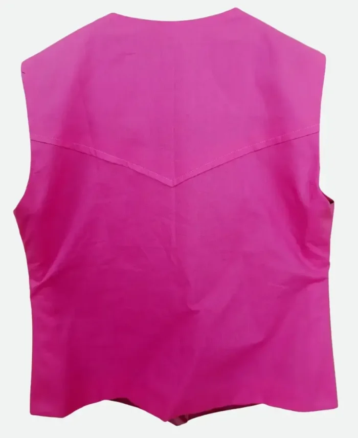 Margot Robbie Barbie Pink Vest Back