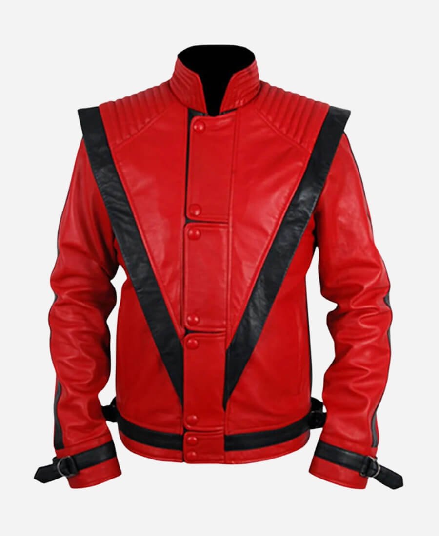Michael Jackson Red Leather Thriller Jacket