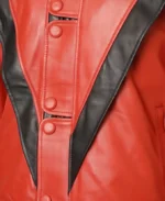 Michael Jackson Thriller Red Leather Jacket