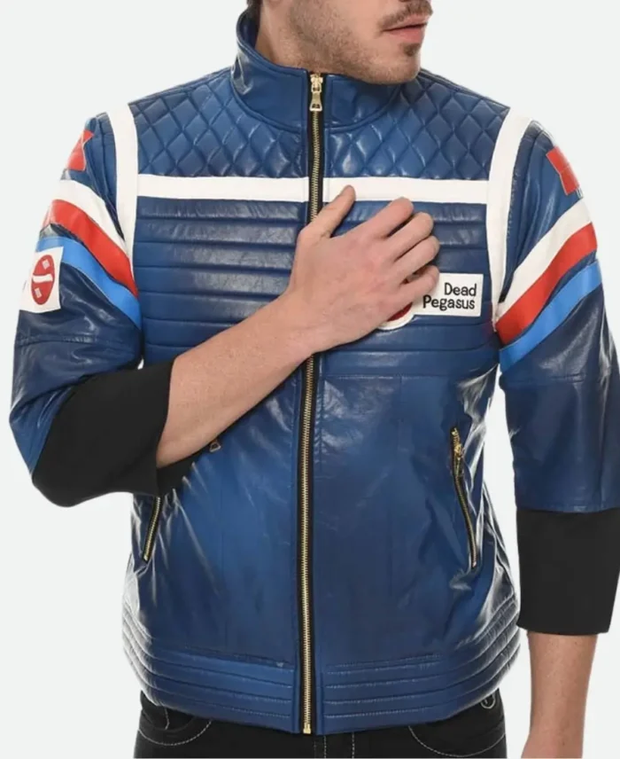 My Chemical Romance Party Poison Blue Leather Jacket 1