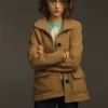 Nancy Wheeler Brown Wool Jacket