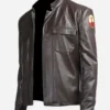 Poe Dameron Star Wars Leather Jacket front