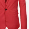 Red christmas blazer detail 2