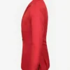 Red christmas blazer side