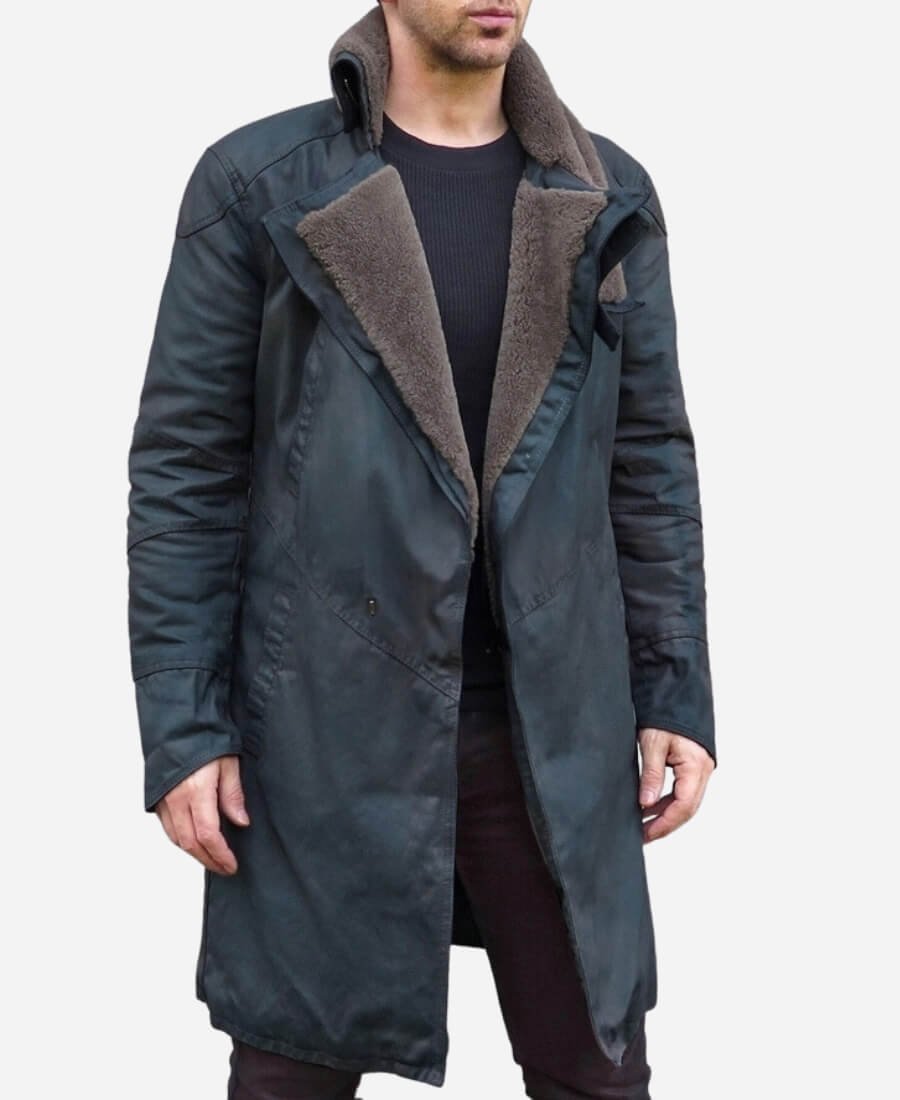 Ryan Gosling Blade Runner 2049 K Leather Trench Coat 1
