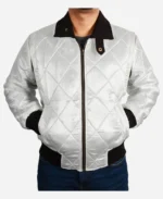 Ryan Gosling Drive Driver White Scorpion Bomber Jacket 1