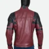Ryan Reynolds Deadpool Leather Jacket Back