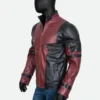 Ryan Reynolds Deadpool Red Leather Jacket