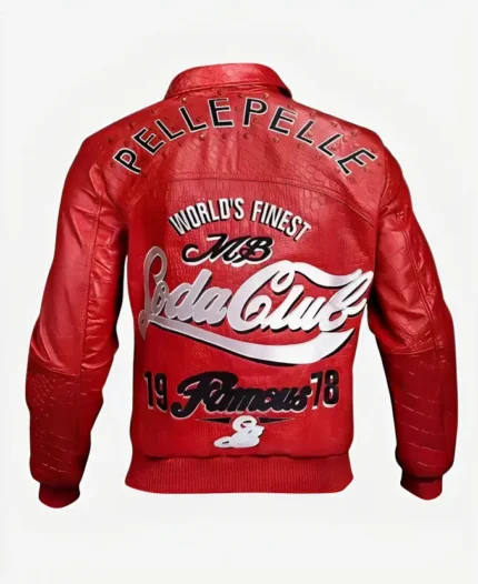 Soda Club Pelle Pelle Leather Jacket Back