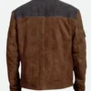 Star War Han Solo Brown Suede Leather Jacket back