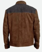 Star War Han Solo Brown Suede Leather Jacket back