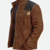 Star War Han Solo Brown Suede Leather Jacket side