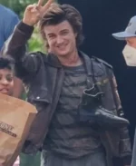 Steve Harrington Stranger Things Real Leather Jacket