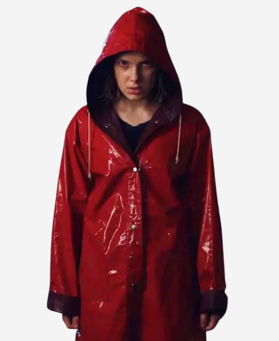 Stranger Things Eleven Red Rain Coat 1