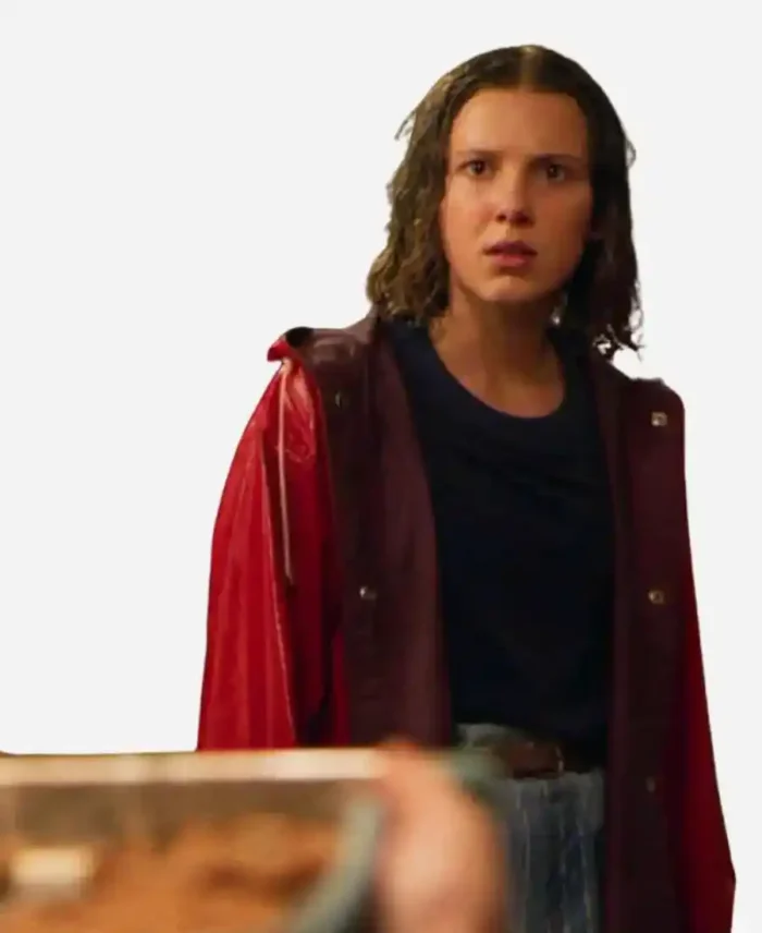 Stranger Things Eleven Red Rain Coat