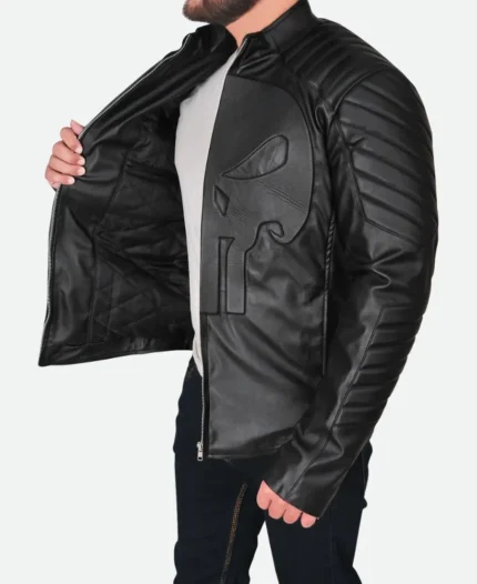 Thomas Jane The Punisher Leather Jacket Side Look 1