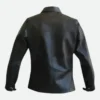 Top Gun Charlie Black Leather Jacket Back