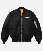 Top Gun Maverick MA1 Black Bomber Jacket 1