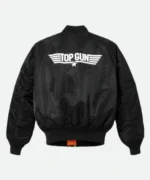 Top Gun Maverick MA1 Black Bomber Jacket Back 1