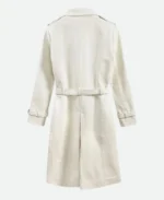 Vanessa Kirby Mission Impossible Fallout White Leather Trench Coat back 1