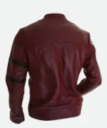 Vin Diesel Fast And Furious Dominic Toretto Red Leather Jacket Back