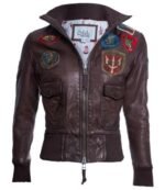 Women Top Gun Leather Jacket